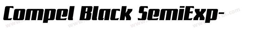 Compel Black SemiExp字体转换